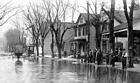<B>Street scene</B> in Beardstown during the 1912 flood