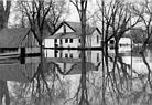 <B>Flooded Farmstead</B> near Beardstown, Illinois duirng a flood (undated)