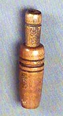 <b>Cajun Duck Call</b><br>Lake Charles, Louisiana<br>wood, 4 3/4 inches long<br>Illinois State Museum Collection (1978.9.6)<br>Gift of Lloyd Aitchison, Lacon, Illinois.