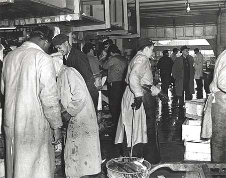 <b>Busy Fishmarket</b>, April 3, 1963.