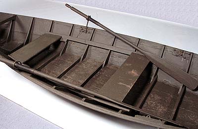 <b>Warren skiff</b><br>Wood<br>Made by Clint Warren of Liverpool, Illinois, circa 1930 <br>Illinois State Museum Collection.