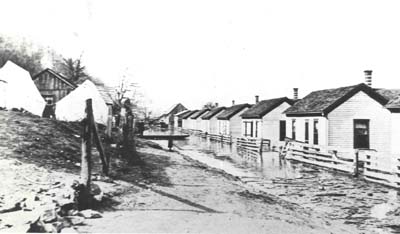 <b>&quotTwinville"</b> between Naples and Valley City, circa 1903-1920.