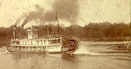 <b>The Borealis Rex</b>, a paddlewheel steamer owned by Swain.