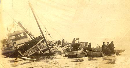 <b>The Sinking of the Columbia, 1918</b>.