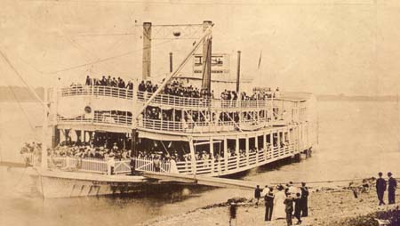 <b>The Grey Eagle Excursion Steamer</b>, which made many stops in Havana, Illinois through the mid 1900s.