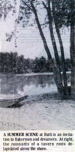 <b>Summer on the River</b> at Bath, Illinois.  <br>Peoria Journal Star, June 20, 1976.
