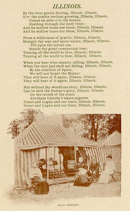 <b>Song of Illinois</b>, found in the 1898 Havana Chautauqua Assembly program.
