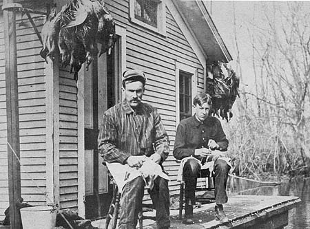 <b>Dressing Ducks</b>, circa 1903-1920.  H. Watkins and R. Farrand.
