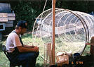 Knitting a Hoop Net