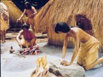 Mural Depicting Corn Grinding