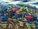 Rural Scene by Irean Gordon
Oil on Canvas, 1940
25 by 35 inches
Illinois State Museum Collection