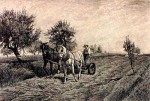 Mowing by Peter Moran
etching, 1887
16 1/2 by 33 inches
Illinois State Museum Collection