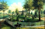 A. E. Mills House, Alton, Illinois by Conrad Roeder (? - 1877)
oil on canvas, 1860
21 3/4 by 32 3/4 inches
Illinois State Museum Collection Purchase