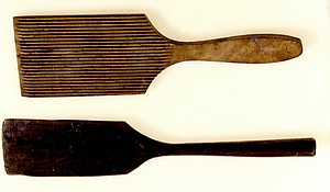 Butter paddles, 1800-1920