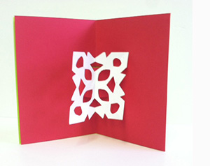 Image from Satur-Play! Pop-Up Snowflake Cards