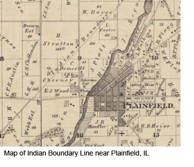 Image from Before there was the I&M Canal, there was a Planâ€”The 1816 Indian Boundary Line of Northern Illinois