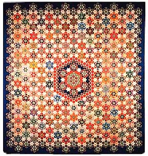 [Picture of the quilt: Star of Constantine]