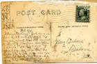 Reverse of Postcard to Mary