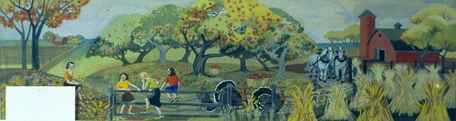 <i>Autumn in Illinois</i><br>Frances Badger (1904 - 1997)