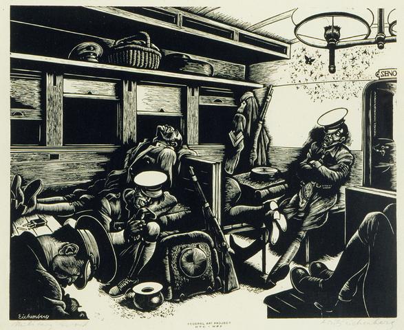 <i>Military Escort</i><br>Fritz Eichenberg (1901 - 1990)