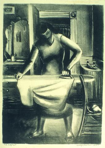 <i>Woman Ironing</i><br>Max Kahn (1903 - 1970)