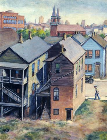 <i>Mixed Neighborhood</i><br>Ellsworth Young (1866 - 1952)