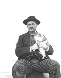 photograph of Elmer with Cat