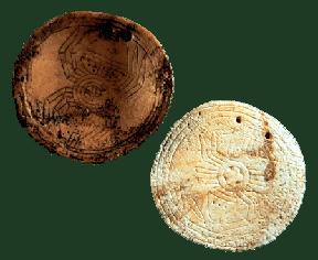 Mississippian Engraved Marine Shell Spider Gorgets
