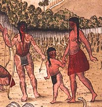 Illinois Indians visiting New Orleans, 1735