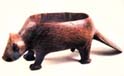 Beaver effigy bowl