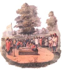 Indian burial