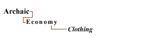 Archaic - Economy - Clothing