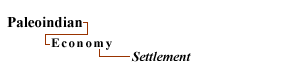 Paleoindian - Economy - Settlement