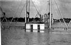 <B>Flooded Bridges</B> in Beardstown during an Illinois River flood (undated)