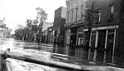 <B>Rowing Down Main Street</B> in Beardstown, Illinois during a flood (undated).