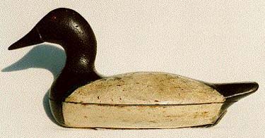 <b>Canvasback Drake Decoy</b>, oversize.<br>Roy Hancock (1888-1964), Bath, Illinois.<br>Gift of Gerald Junker (98.10.8)<br>Lakeview Museum of Arts and Sciences Collection, Peoria, Illinois.