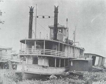 <b>Mail boat, the "Borealis Rex"</b><p>Loaned by Don Dixon, East Peoria, Illinois.