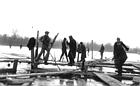 Cutting Ice Up Bay - School Boys