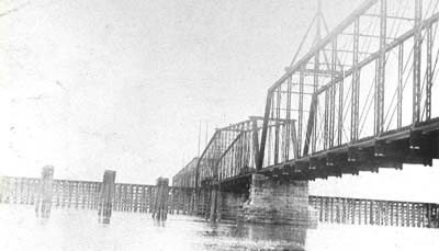 <b>Bridge at Meredosia</b>, circa 1903-1920.