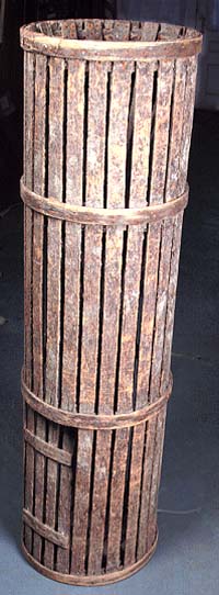 <b>Fish Fasket Trap</b>. <br>Wood.<br> Meredosia River Museum Collection, Meredosia, Illinois.<br>Gift of Bucky Hall.