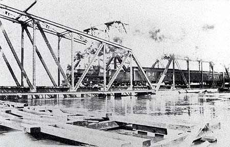 <b>Train on Trestle</b>, circa 1903-1920.