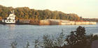 Tug Pushing Barges