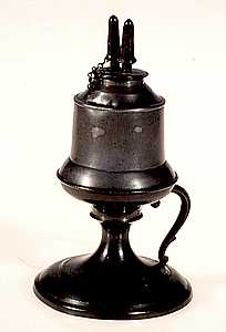 Camphene lamp, 1830-1860