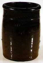 Brown preserving jar, 1831-1855