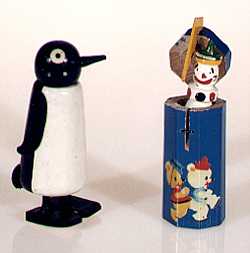 Penguin and clown