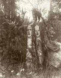 Helper spirits for hunting and fishing placed at a Khant sacred place, 1909-1910.