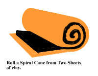graphic of spiral cane