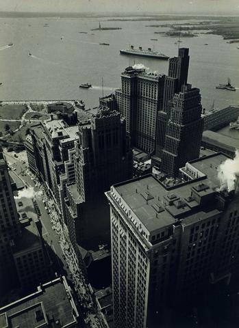 <i>Broadway to the Battery, Manhattan</i><br>Berenice Abbott (1898 - 1991)