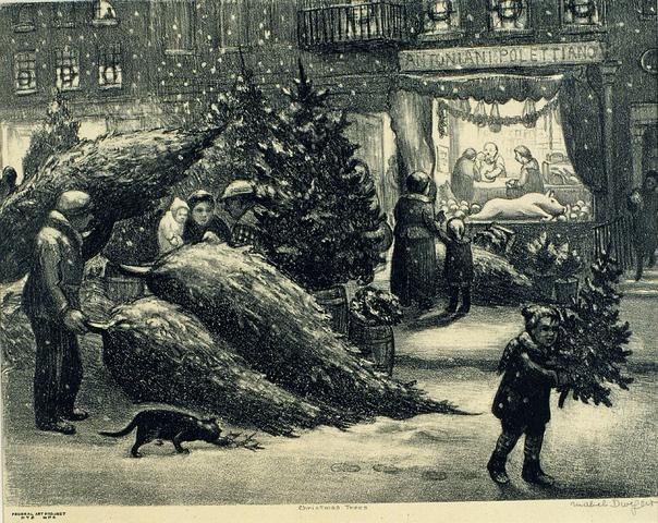 <i>Christmas Trees</i><br>Mabel Dwight (1876 - 1955)