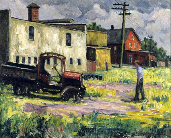 <i>Backyard</i><br>Thomas Hall (1883 - )